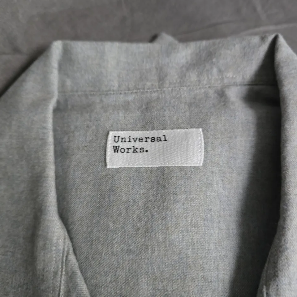 UNIVERSAL WORKS BRUSHED FLANNEL WORK SHIRT – GREY, M