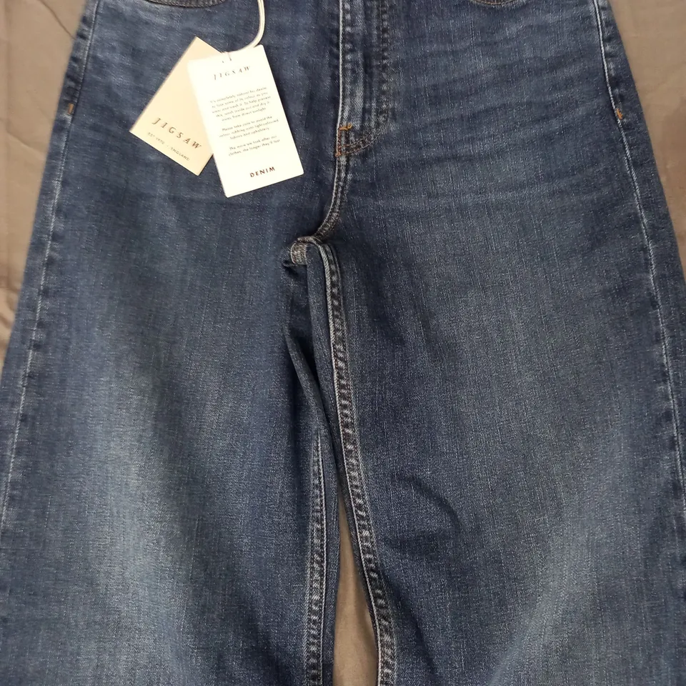 JIGSAW BALFOUR LONG WIDE LEG DENIM JEANS IN BLUE SIZE 28