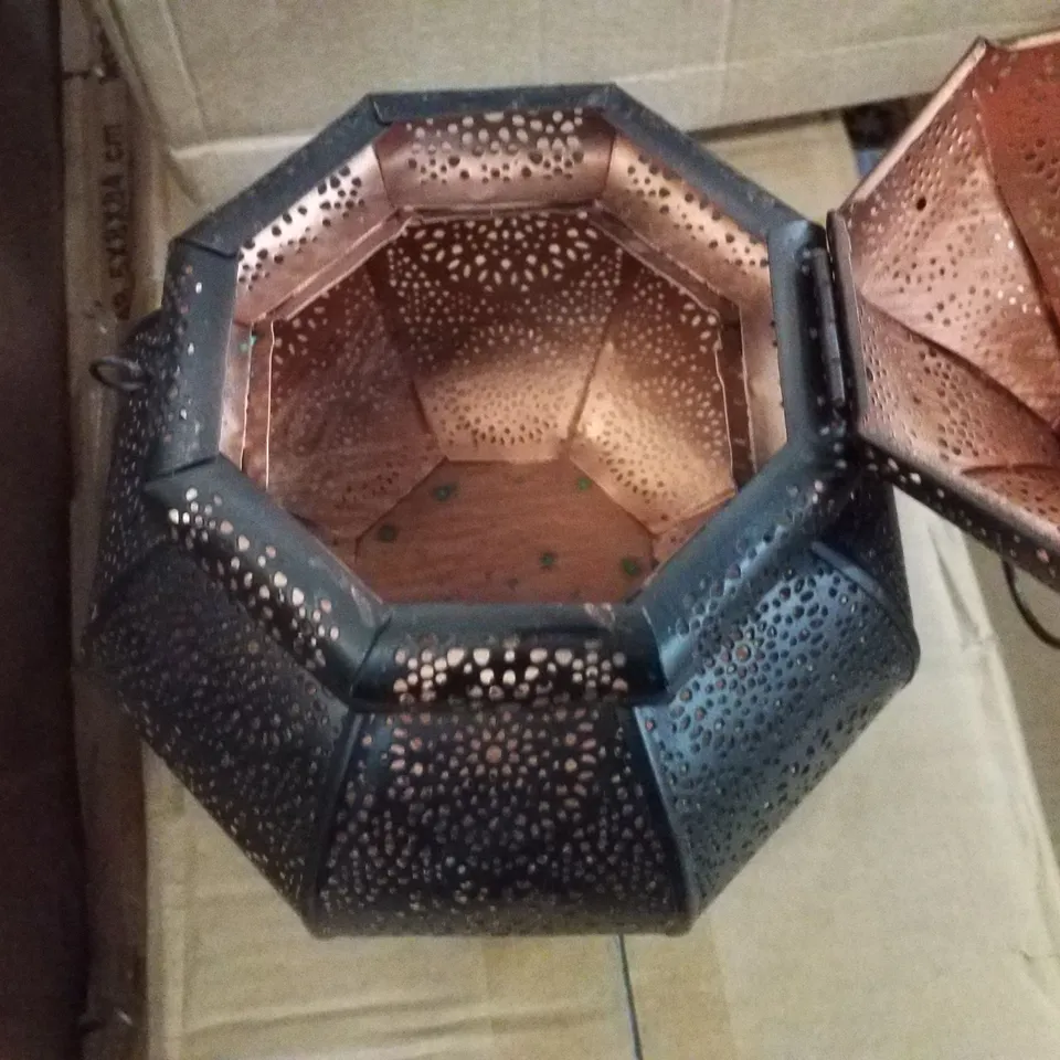 BOXED MOROCCAN VINTAGE LANTERN | TEA LIGHT CANDLE HOLDER 