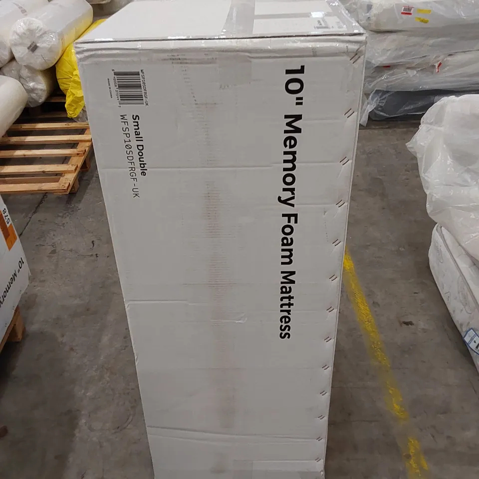 BOXED 10" MEMORY FOAM 4FT SMALL DOUBLE MATTRESS 