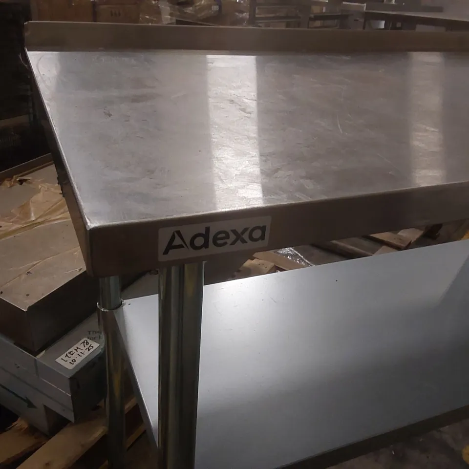 ADEXA COMMERCIAL STAINLESS STEEL CATERING TABLE