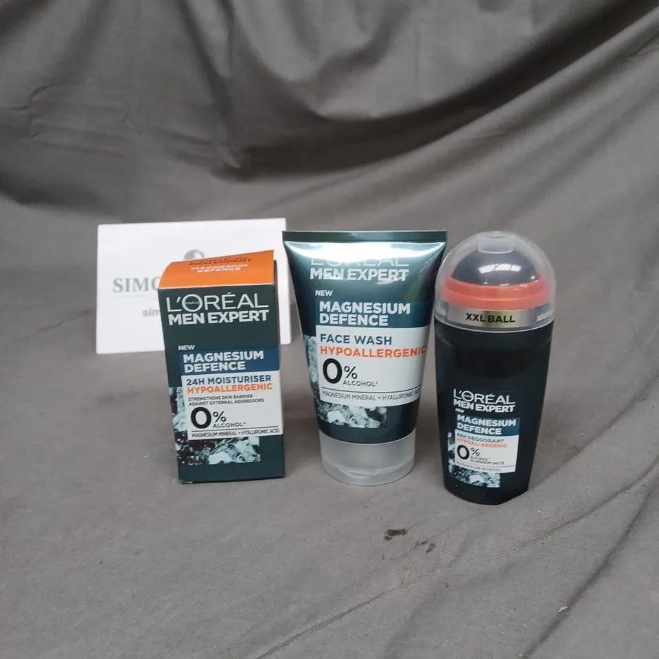 LOT OF 3 L'OREAL MEN EXPERT SKIN CARE PRODUCTS TO INCLUDE DEODORANT AND FACE WASH