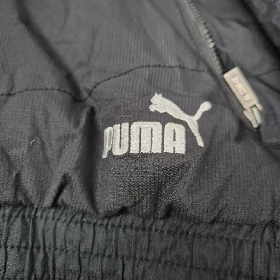 PUMA MEN'S QUILTED BOMBER JACKET – BLACK, SIZE M (UK M)