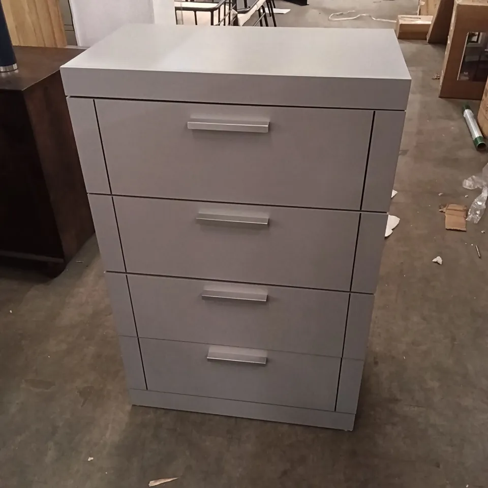 GALANO KIMBERLEY 4 DRAWER CHEST - GREY 