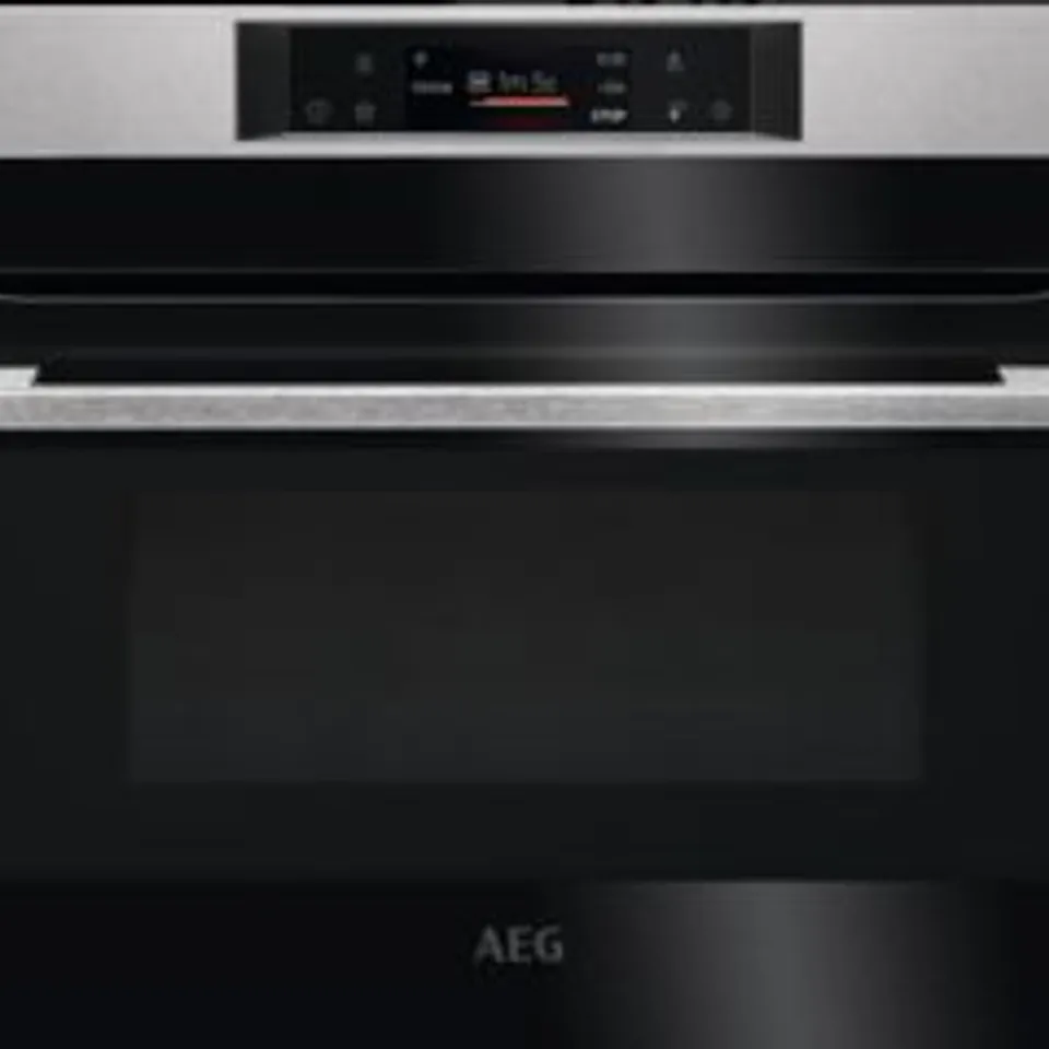 AEG 8000 COMBIQUICK BUILT IN MICROWAVE & OVEN KME565060M, 43 L CAPACITY, CONVENTIONAL COOKING + MICROWAVE, DEFROST, LED DISPLAY, ANTIFINGERPRINT COATING, STAINLESS STEEL