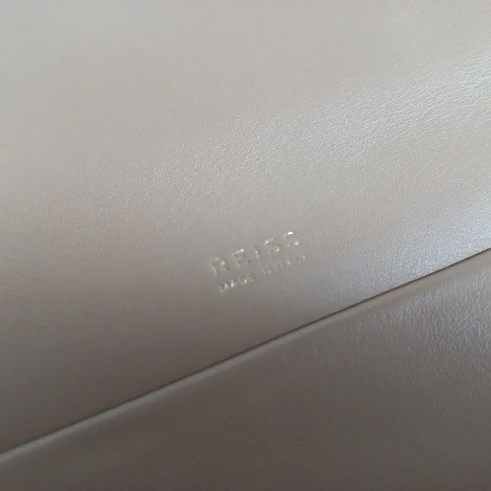 REISS BROWN LEATHER LOOK BAG