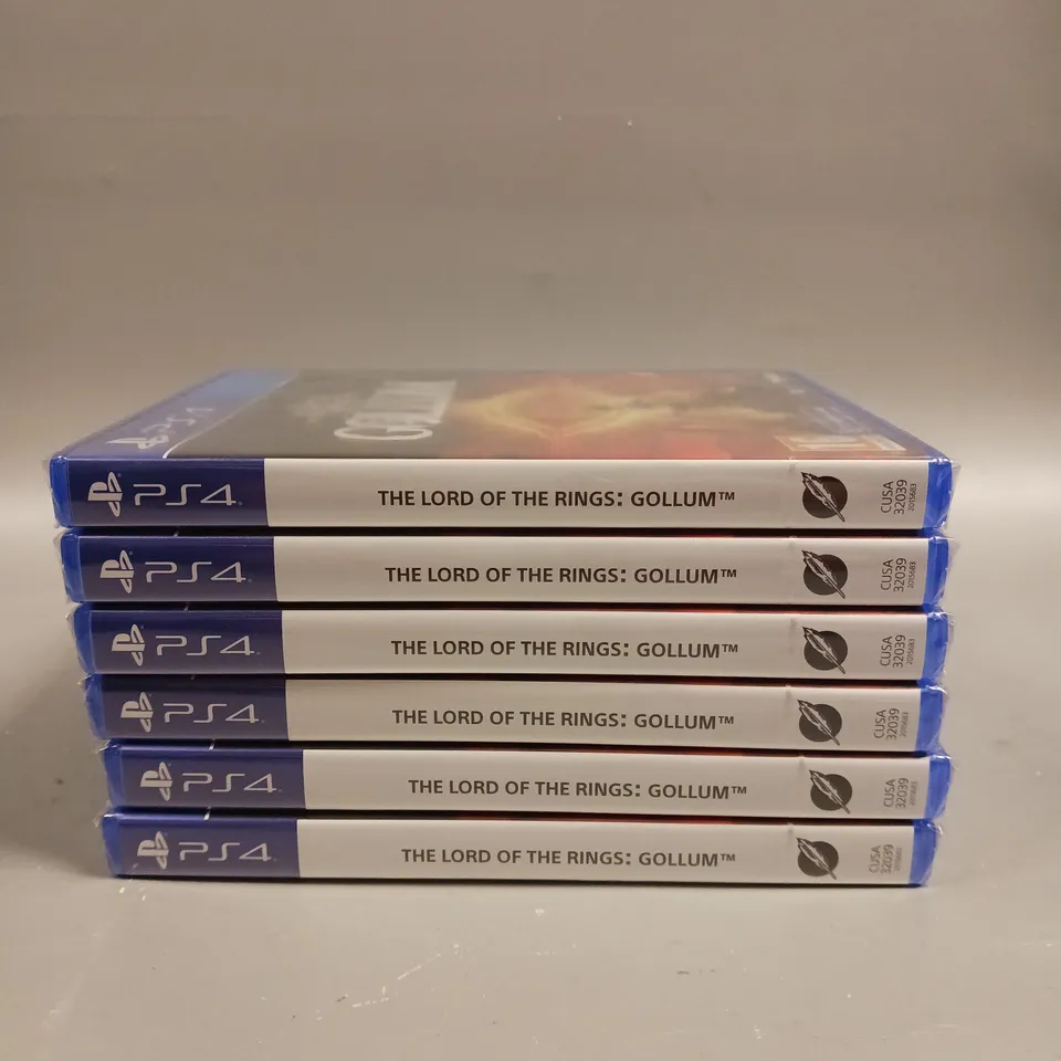 6 X BRAND NEW SEALED THE LORD OF THE RINGS GOLLUM FOR PS4 