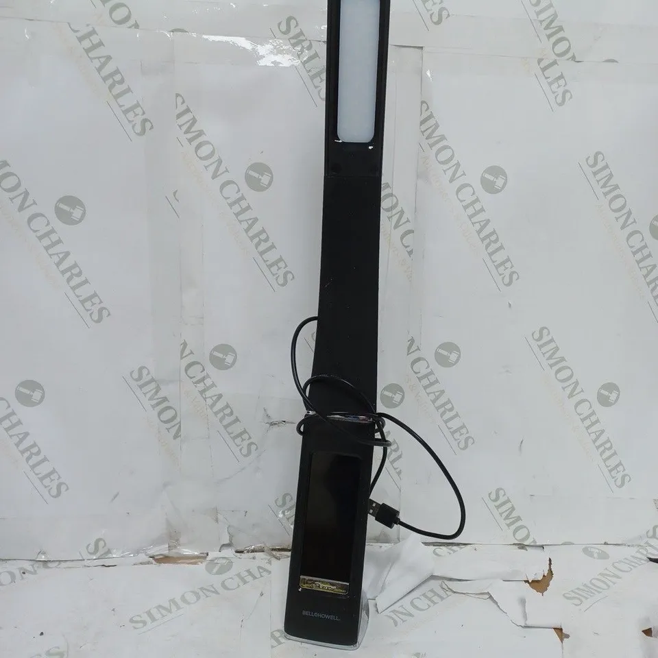 BELL & HOWELL RECHARGEABLE LED DESK LAMP WITH ALARM