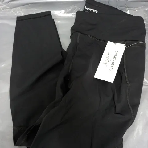 SWEATY BETTER LEAK PROTECT POWER LEGGINGS 7/8 IN BLACK - UK LARGE