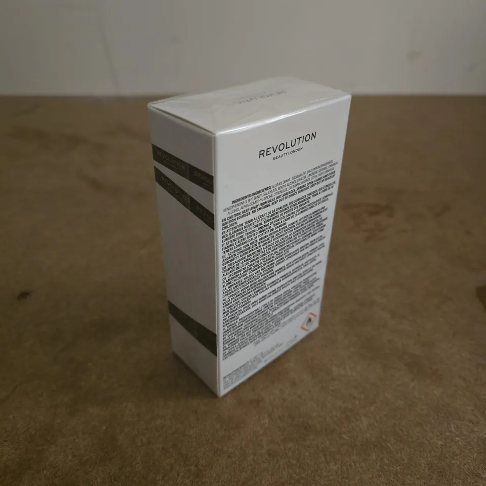 BOXED AND SEALED REVOLUTION BEAUTY LONDON TIMELESS EAU DE TOILETTE 100ML
