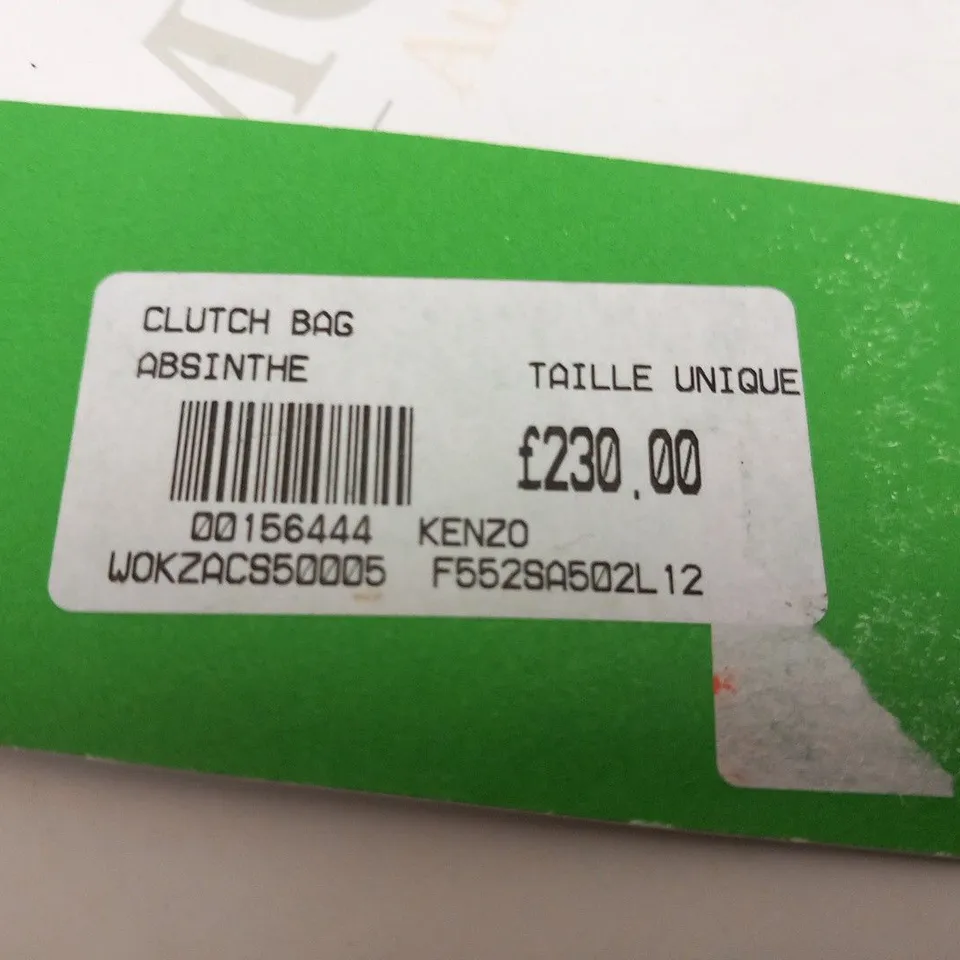 KENZO ABSINTHE CLUTCH BAG