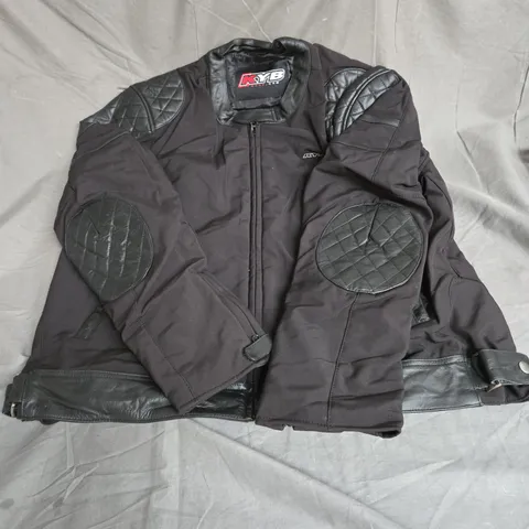 KYB MEN'S SOFTSHELL LEATHER JACKET IN BLACK SIZE 4XL