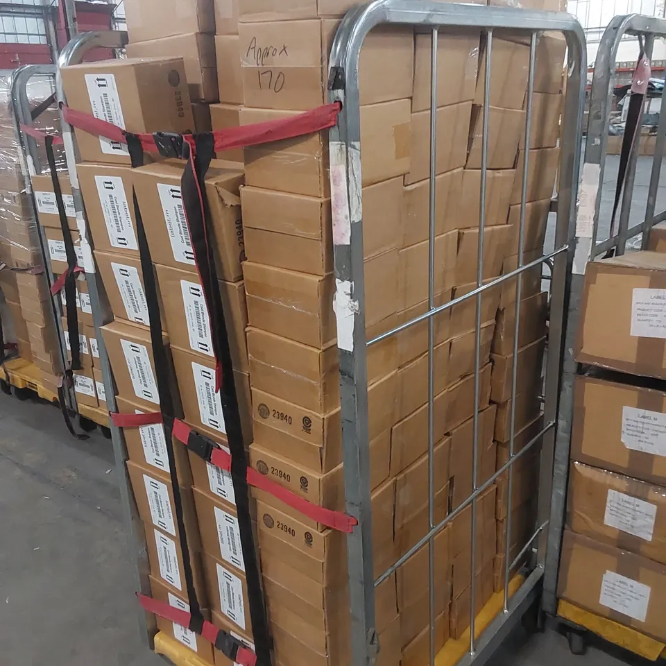 CAGE TO CONTAIN APPROX 170 X BOXES OF LABEL.M COOL BLONDE SHAMPOO - 6 X 250ml PER BOX // CAGE NOT INCLUDED 
