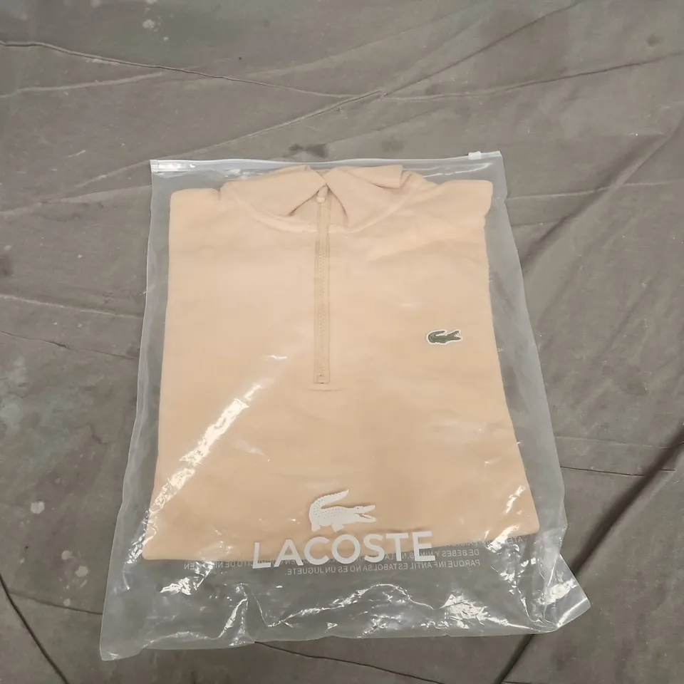 LACOSTE CLASSIC FIT POLO SHIRT – BEIGE (US M, FR 4)