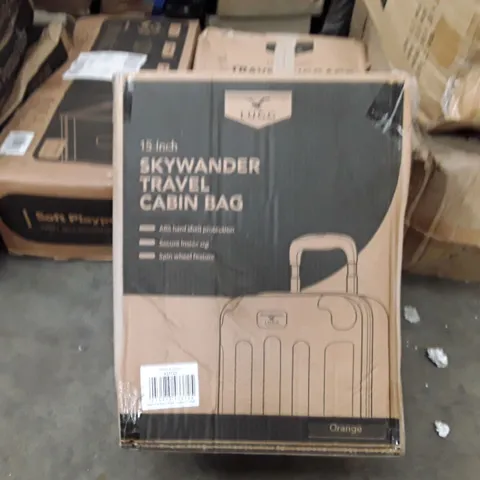 BOXED LUGG 15INCH SKYWANDER TRAVEL CABIN BAGS - ORANGE 