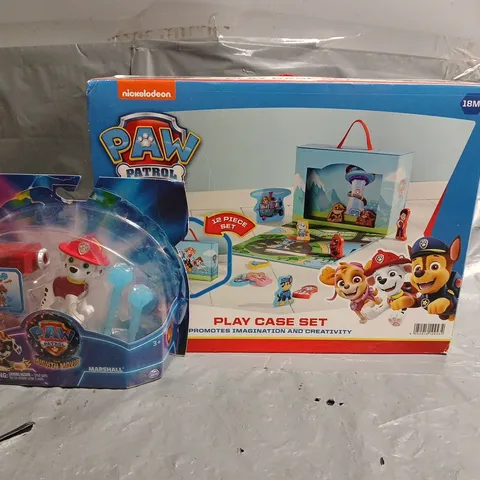 PAW PATROL PLAY CASE SET AND FIGURING