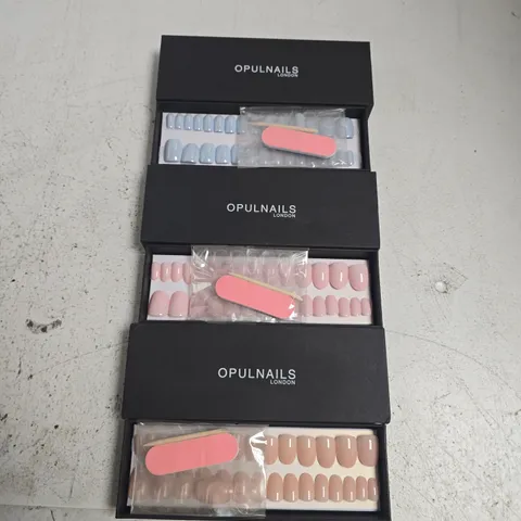 OPULNAILS LONDON PRESS-ON NAIL SETS - MIXED PINK & BLUE (3 BOXES)
