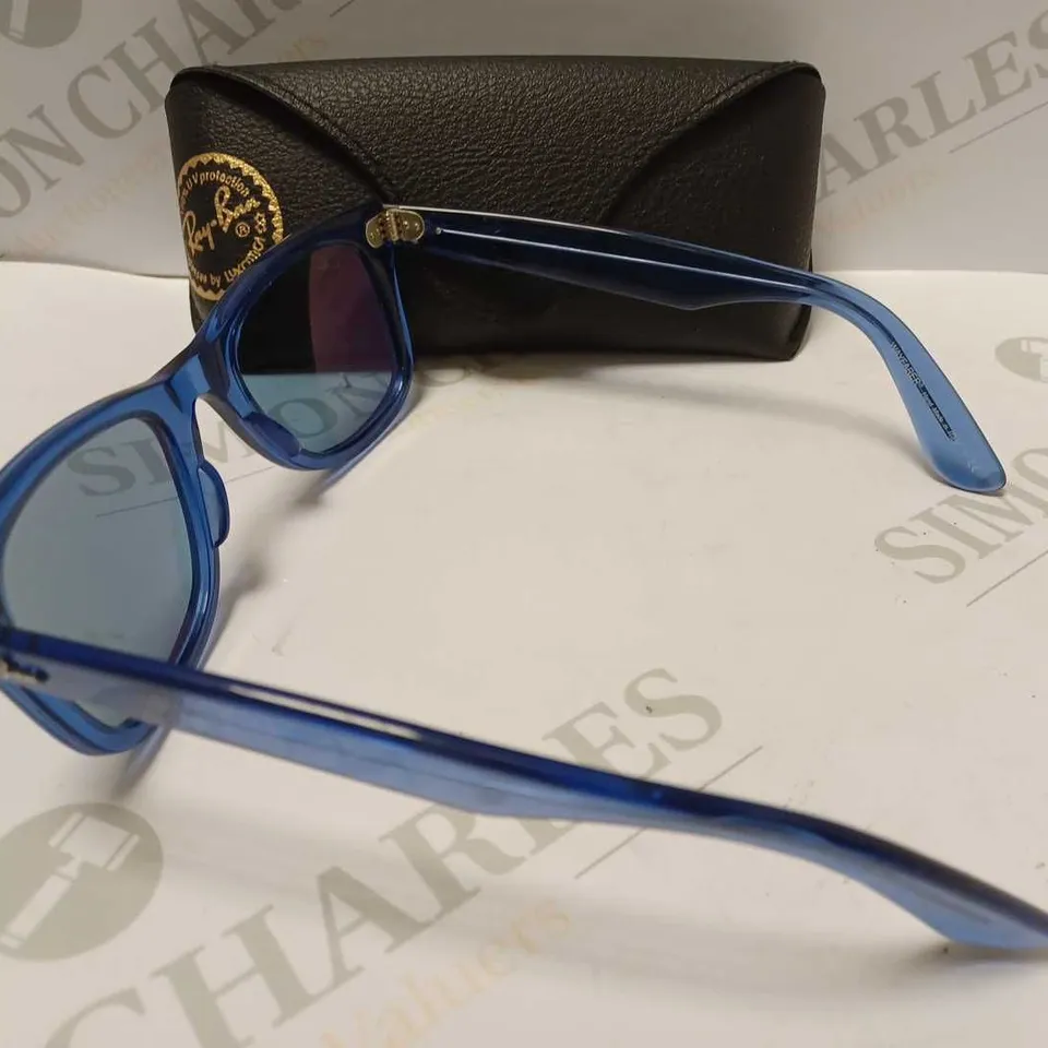 RAY-BAN 2140 WAYFARER BLUE TRANSPARENT SUNGLASSES 