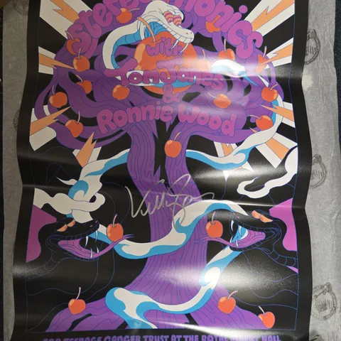 CHARITY CONCERT POSTER FOR TEENAGE CANCER TRUST AT THE ROYAL ALBERT HALL – MONDAY 23RD MARCH 2015 SIGNED BY KELLY JONES
