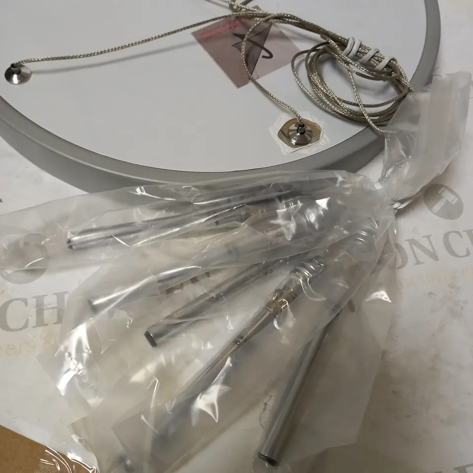 JOHN LEWIS JENSEN LED 5 LIGHT CHROME FINISH PENDANT FITTING 