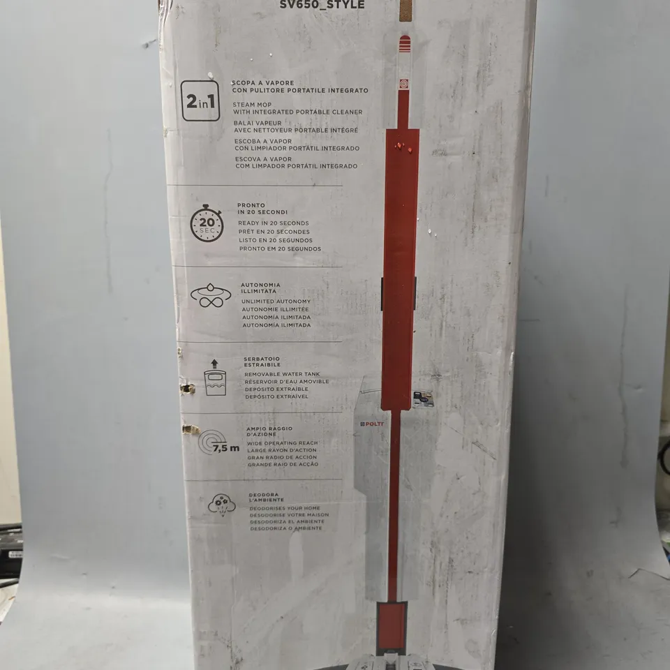 BOXED POLTI VAPORETTO SV650 STYLE STEAM MOP