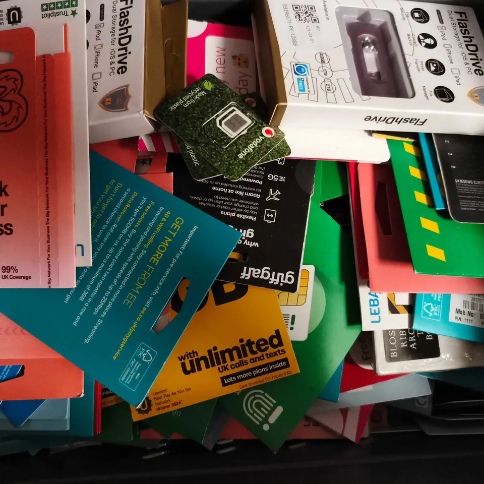 APPROXIMATELY 40 ASSORTED ITEMS TO INCLUDE FLASH DRIVES, MEMORY CARDS, ETC