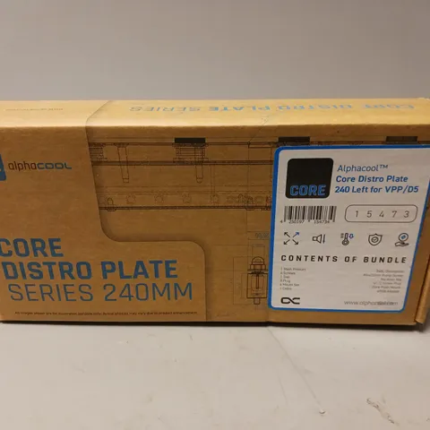 BOXED SEALED ALPHACOOL CORE DISTRO PLATE SERIES 240MM