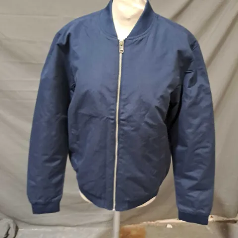 JACK & JONES ESSENTIALS ROY BOMBER JACKET NAVY BLAZER SIZE SMALL