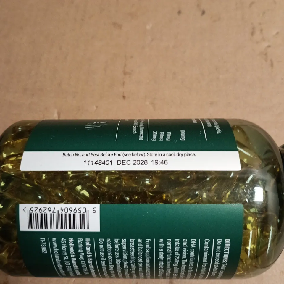 HOLLAND AND BARRETT OMEGA 3 FISH OIL 1000MG 240 CAPSULES