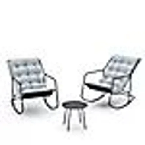 GARDEN STORIES ULTRA COMFORT PADDED ROCKING BISTRO SET