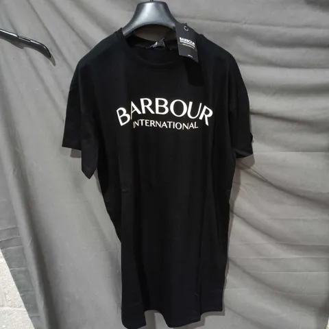 BARBOUR INTERNATIONAL T-SHIRT – BLACK, UK 10