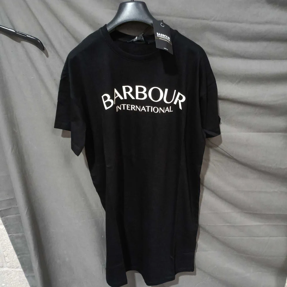 BARBOUR INTERNATIONAL T-SHIRT – BLACK, UK 10