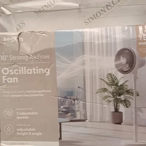 BOXED 10" OSCILLATING FAN