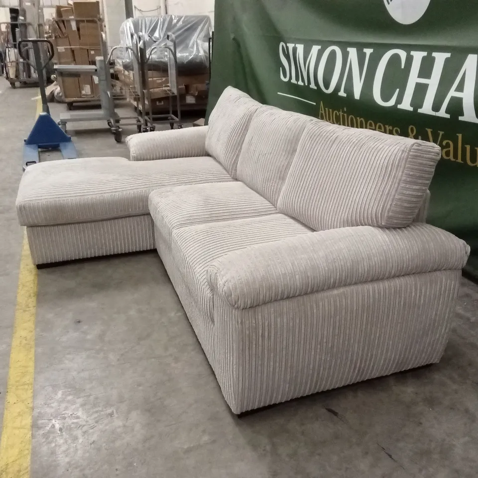 AMALFI 3 SEATER STANDARD BACK LEFT HAND FABRIC CORNER CHAISE SOFA RRP £899