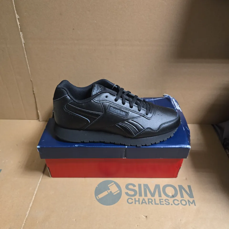 REEBOK ROYAL GLIDE KIDS RUNNING SHOES – BLACK, UK 5.5
