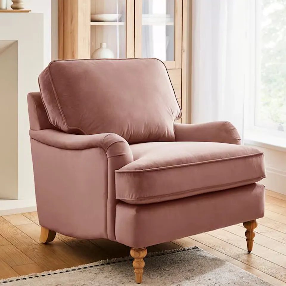 WISTERIA ARMCHAIR PINK NK872 880 X 780 X 650MM BOXED