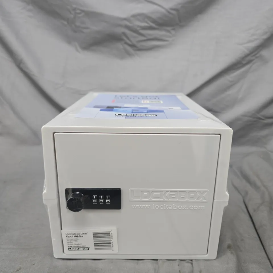 Lockabox One Opal White Storage Safe