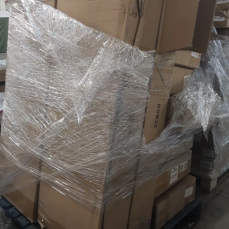PALLET CONTAINING A LARGE QUANTITY OF ASSORTED FURNITURE ITEMS INCLUDING: UNDERSINK BATHROOM CABINET ECT