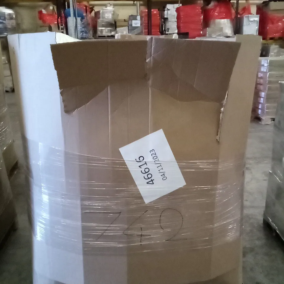 PALLET OF ASSORTED ITEMS INCLUDING NECK PILLOWS, ORTHOPEDIC DONUT CUSHIONS, CHAIR LUMBAR SUPPORT, SONIVE MATTRESS TOPPER, INFLATABLE TRAVEL PILLOW, MOLBILY PILLOWS