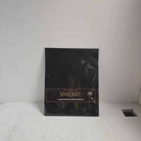 WORLD OF WARCRAFT ILLUSTRATED MAP LITHOGRAPH SET β FIVE 11X14 PREMIUM ART PRINTS (SEALED)