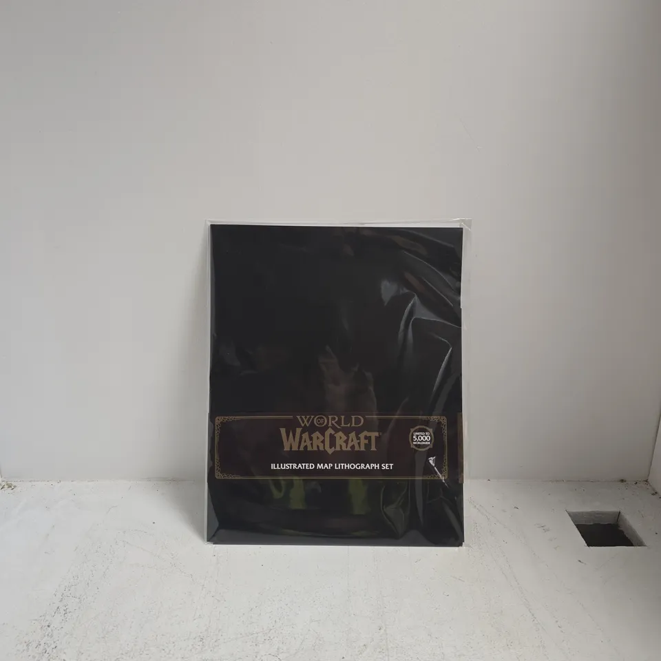 WORLD OF WARCRAFT ILLUSTRATED MAP LITHOGRAPH SET – FIVE 11X14 PREMIUM ART PRINTS (SEALED)