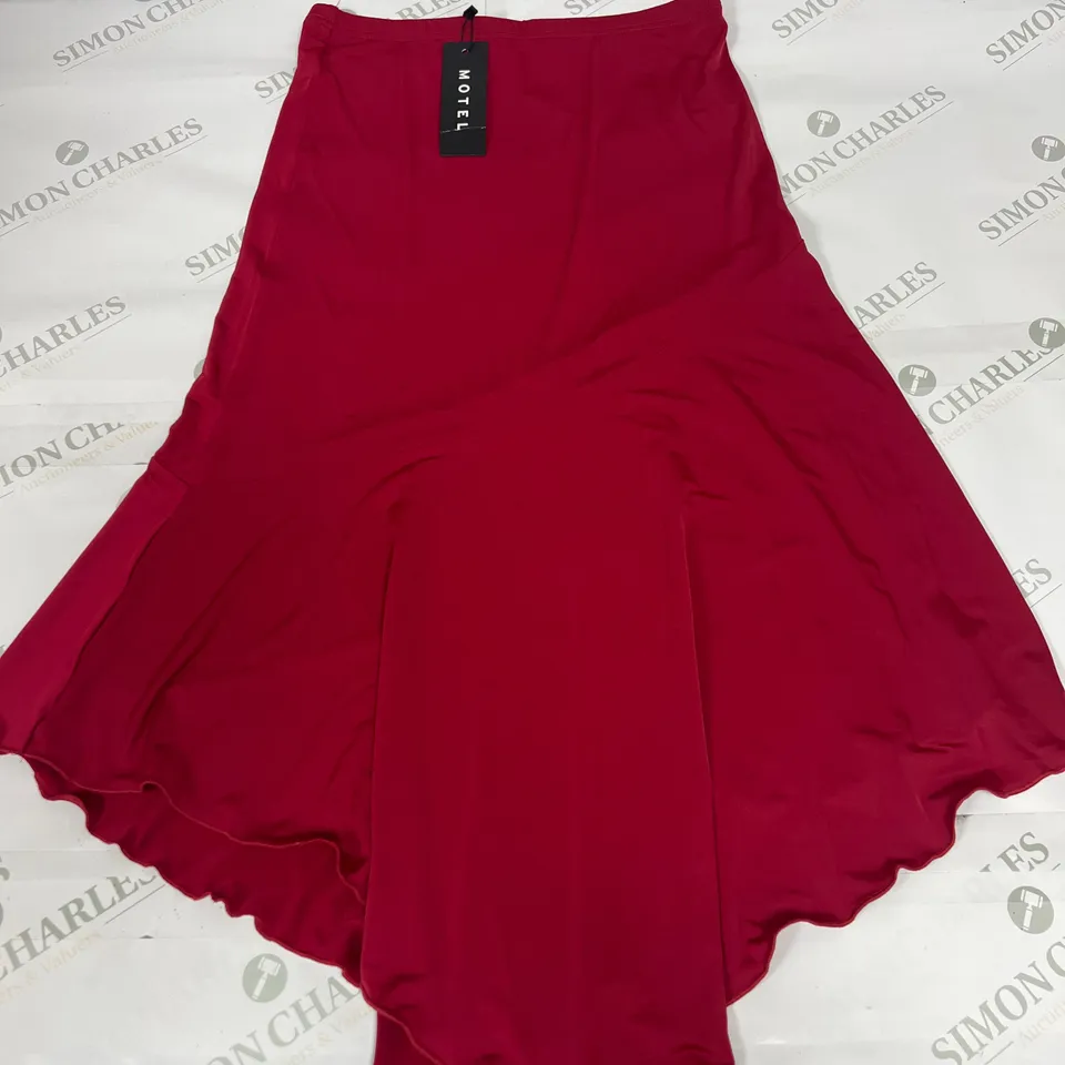 MOTEL CINTA MIDI SKIRT IN RED SIZE XS