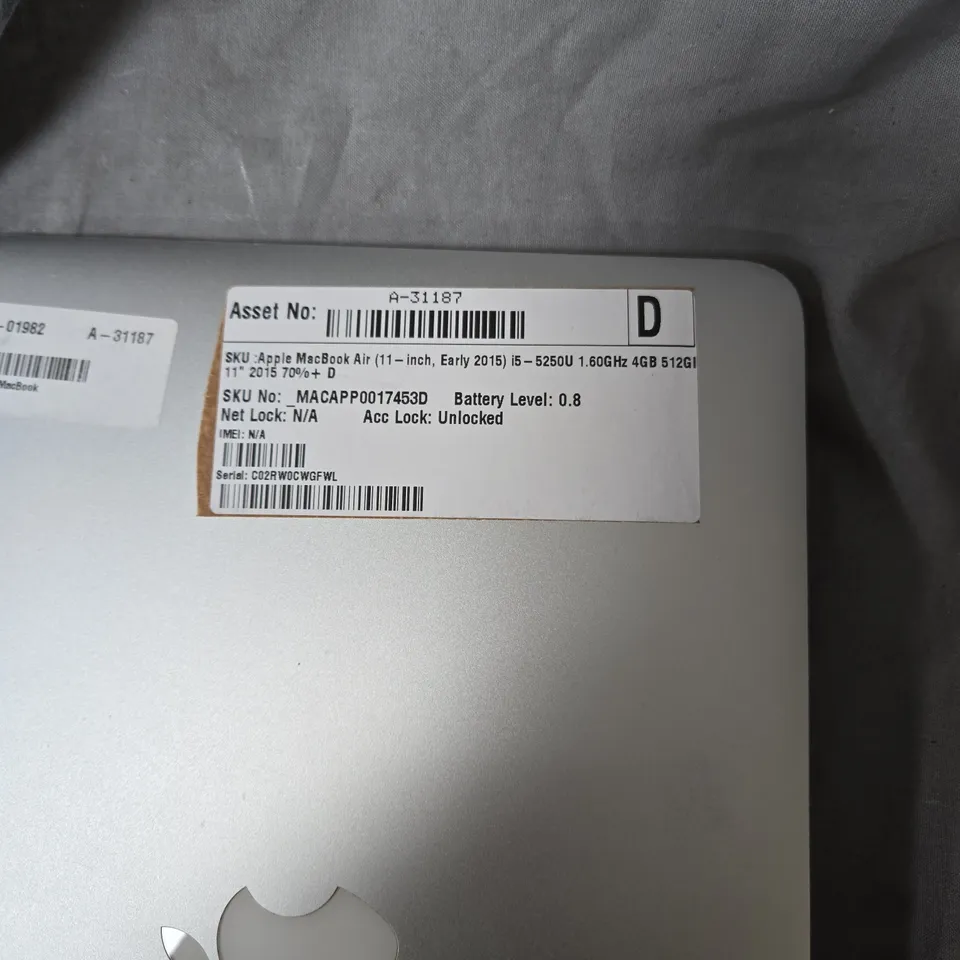 Apple MacBook Air 11-inch (Early 2015) Laptop – i5, 4GB RAM, 512GB SSD