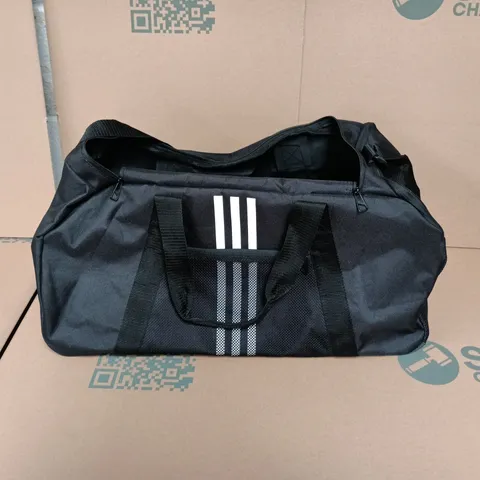 ADIDAS BLACK DUFFEL BAG WITH 3-STRIPE LOGO