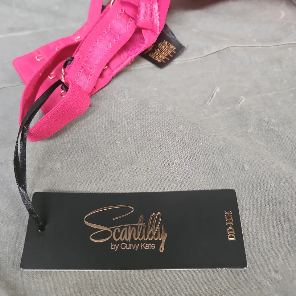  SCANTILLY BY CURVY KATE SENSES PLUNGE BRA – PINK - UK30FF