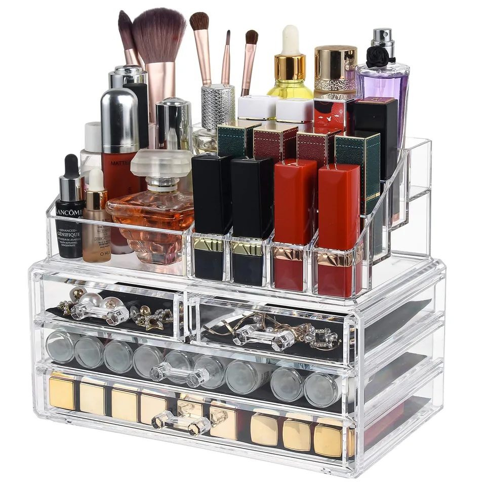 BOXED DAWOO MAKE-UP ORGANISER ACRYLIC JEWELLERY BOX