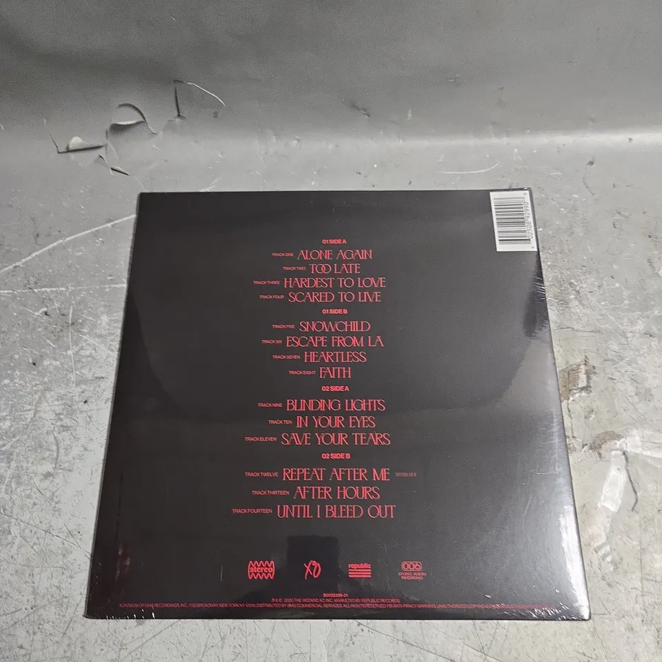 SEALED THE WEEKND AFTER HOURS VINYL 