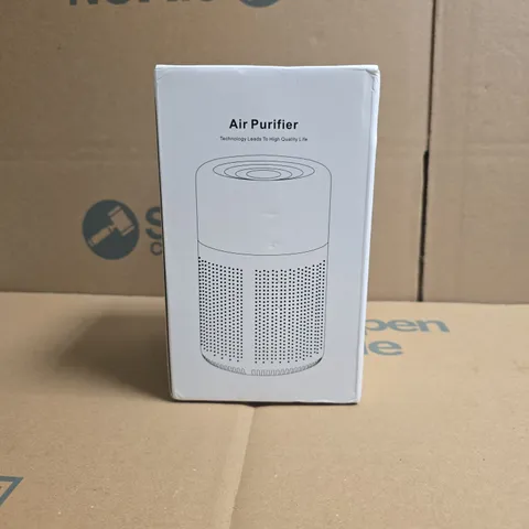 BOXED AIR PURIFIER IN WHITE
