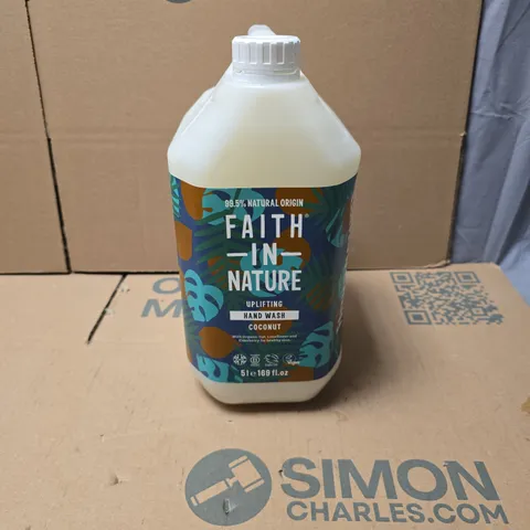 FAITH IN NATURE COCONUT HAND WASH 5L