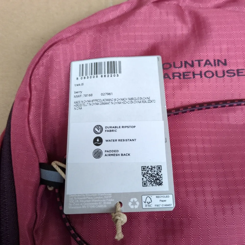 MOUNTAIN WAREHOUSE PINK RUCKSACK